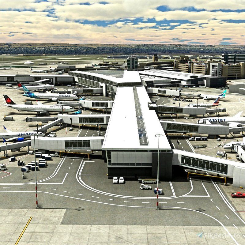 FSimStudios CYYC - Międzynarodowy port lotniczy Calgary wydany