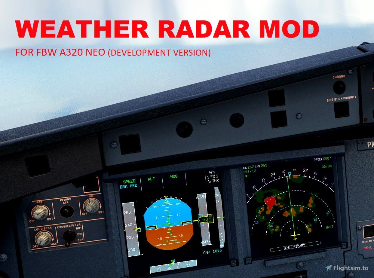 Mod radaru pogodowego dla FlyByWire wydany