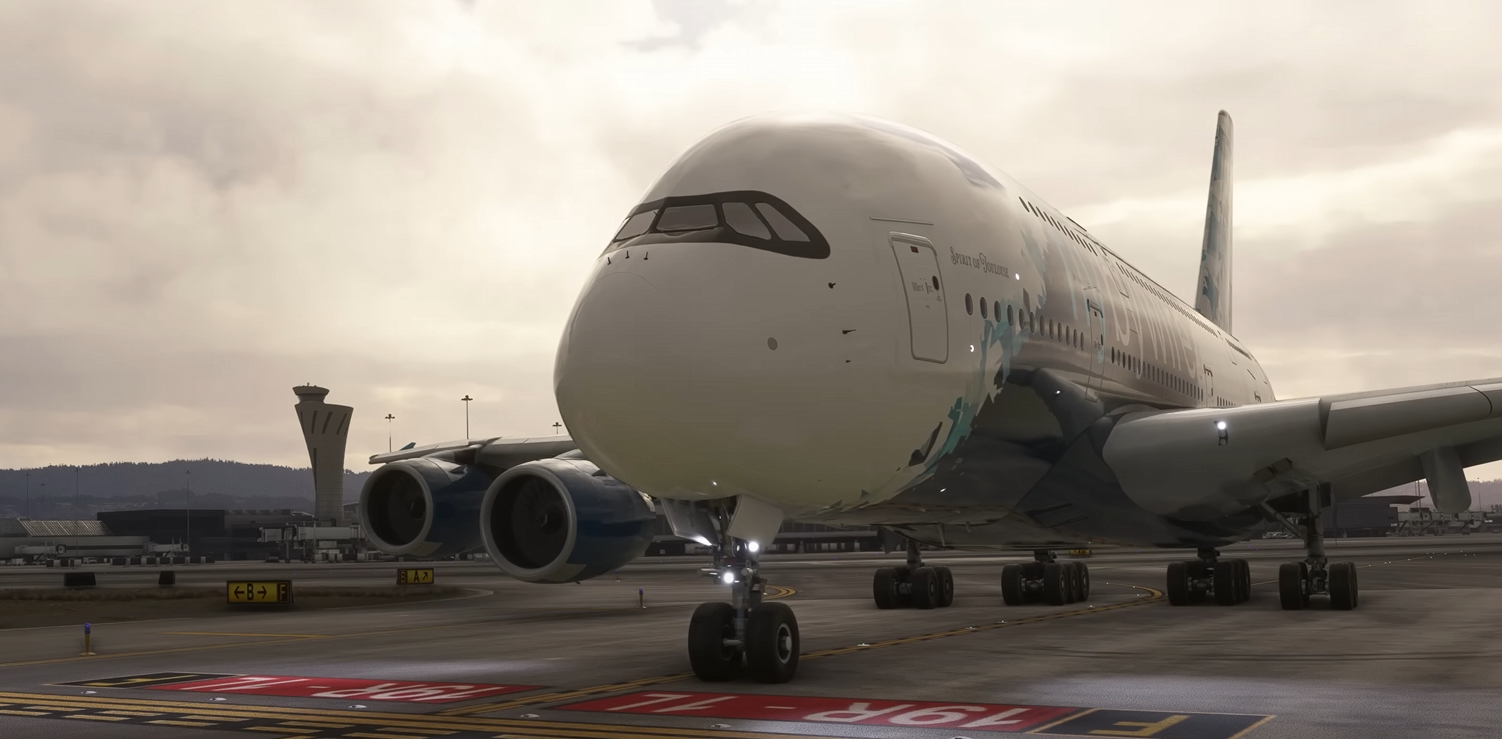FlyByWire toont complete A380X vlucht in nieuwe video