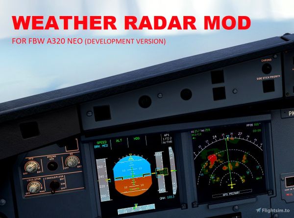 Weather Radar Mod for FlyByWire Released