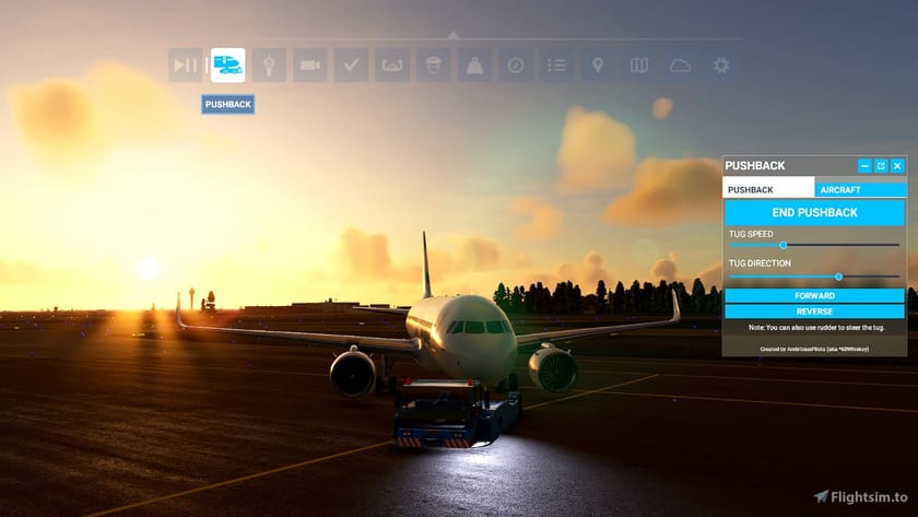 AmbitiousPilots updates Toolbar Pushback to bring Pushback Pre-Planning