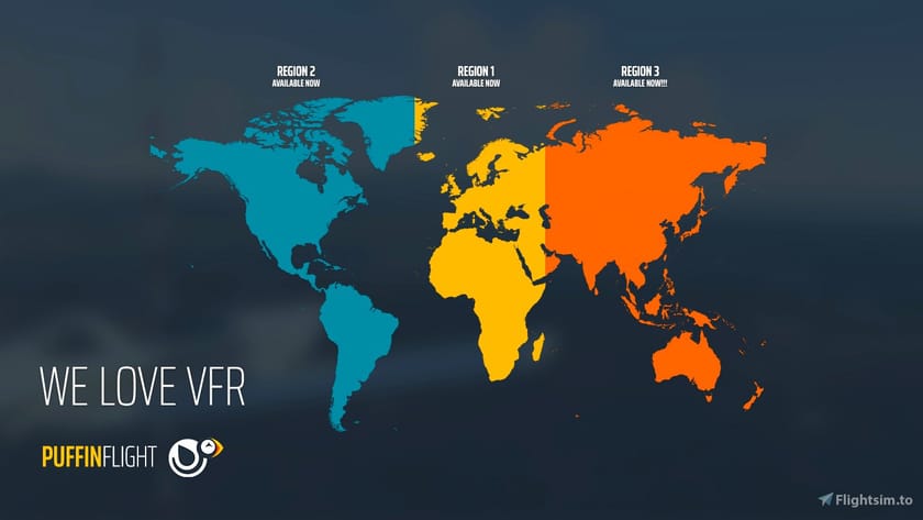 Freeware We Love VFR - Region 3 now available