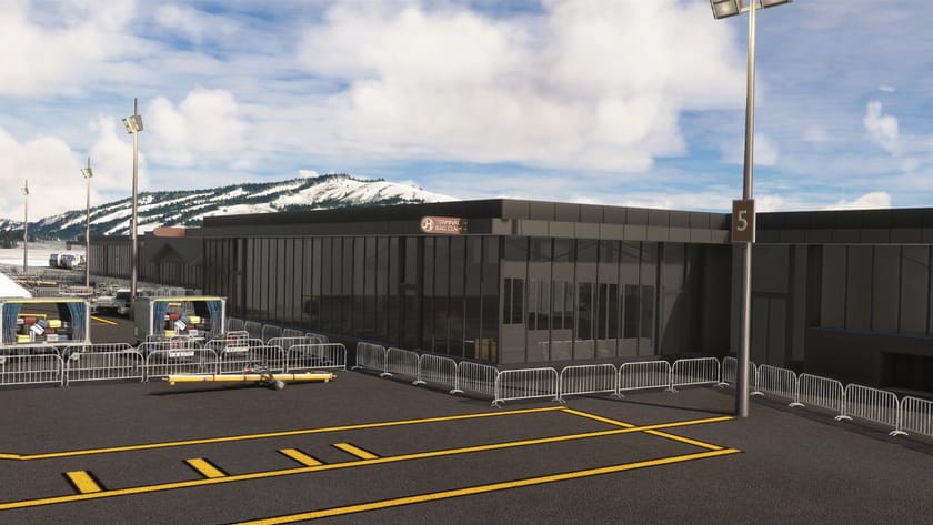 Freeware Jackson Hole Airport Updated for FS2024