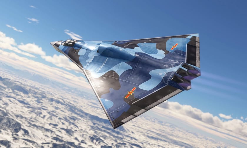 MarineRM Releases Futuristic Three-Engine Stealth Fighter