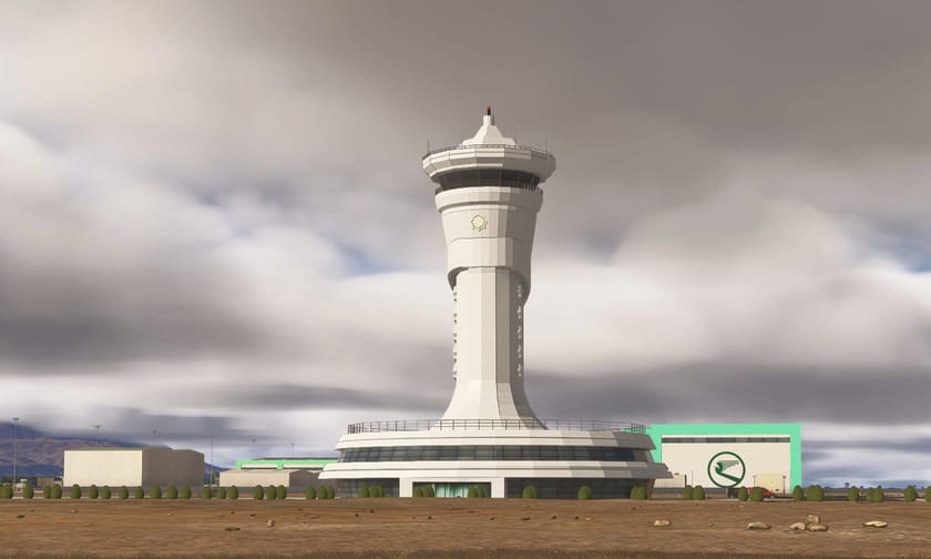 Ashgabat International Airport Lands in Microsoft Flight Simulator